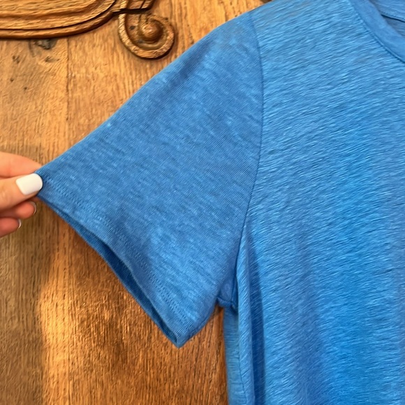 Eileen Fisher Calypso Crew Neck Organic Linen T-Shirt - Picture 8 of 16